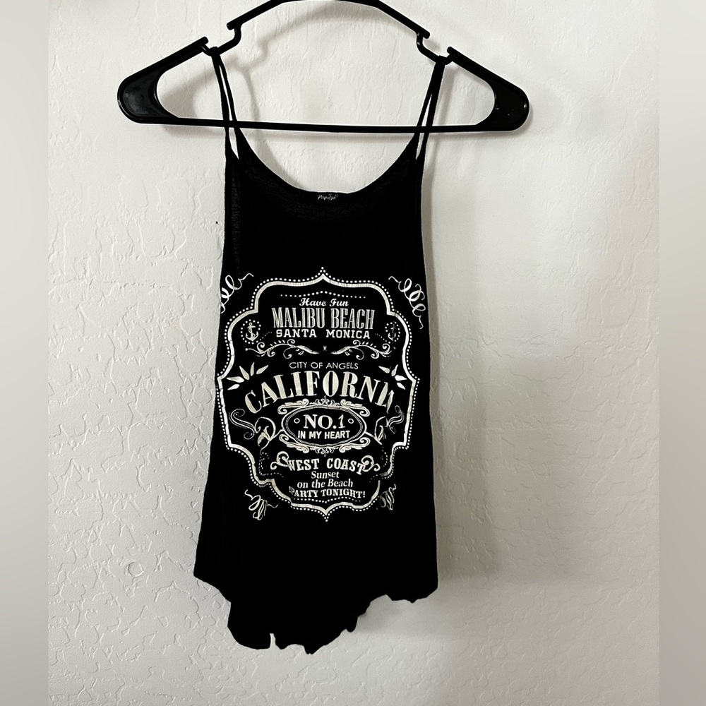 Black tank top